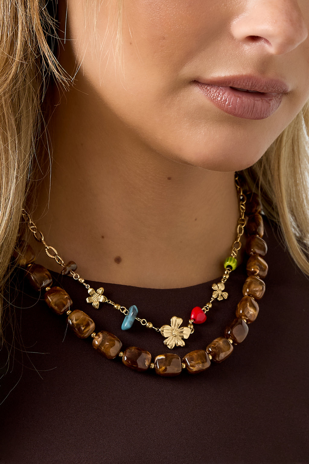 Acrylic Beaded Necklaces Beads Retro Daily Classic Series Women's jewelry