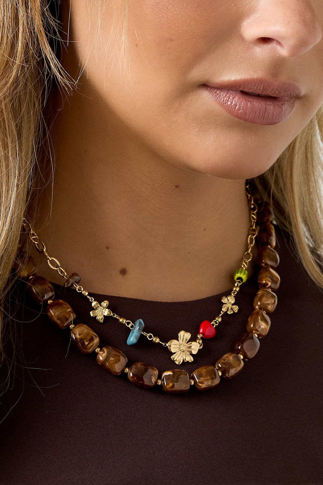 Acrylic Beaded Necklaces Beads Retro Daily Classic Series Women's jewelry