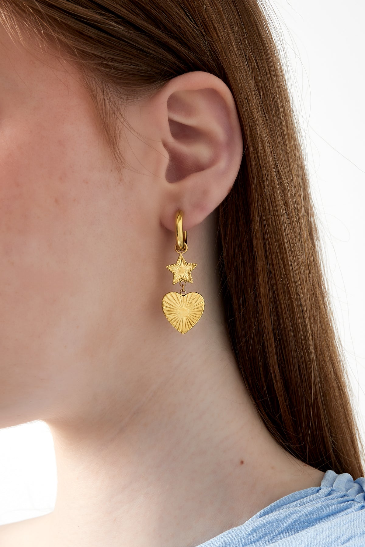 star heart earrings