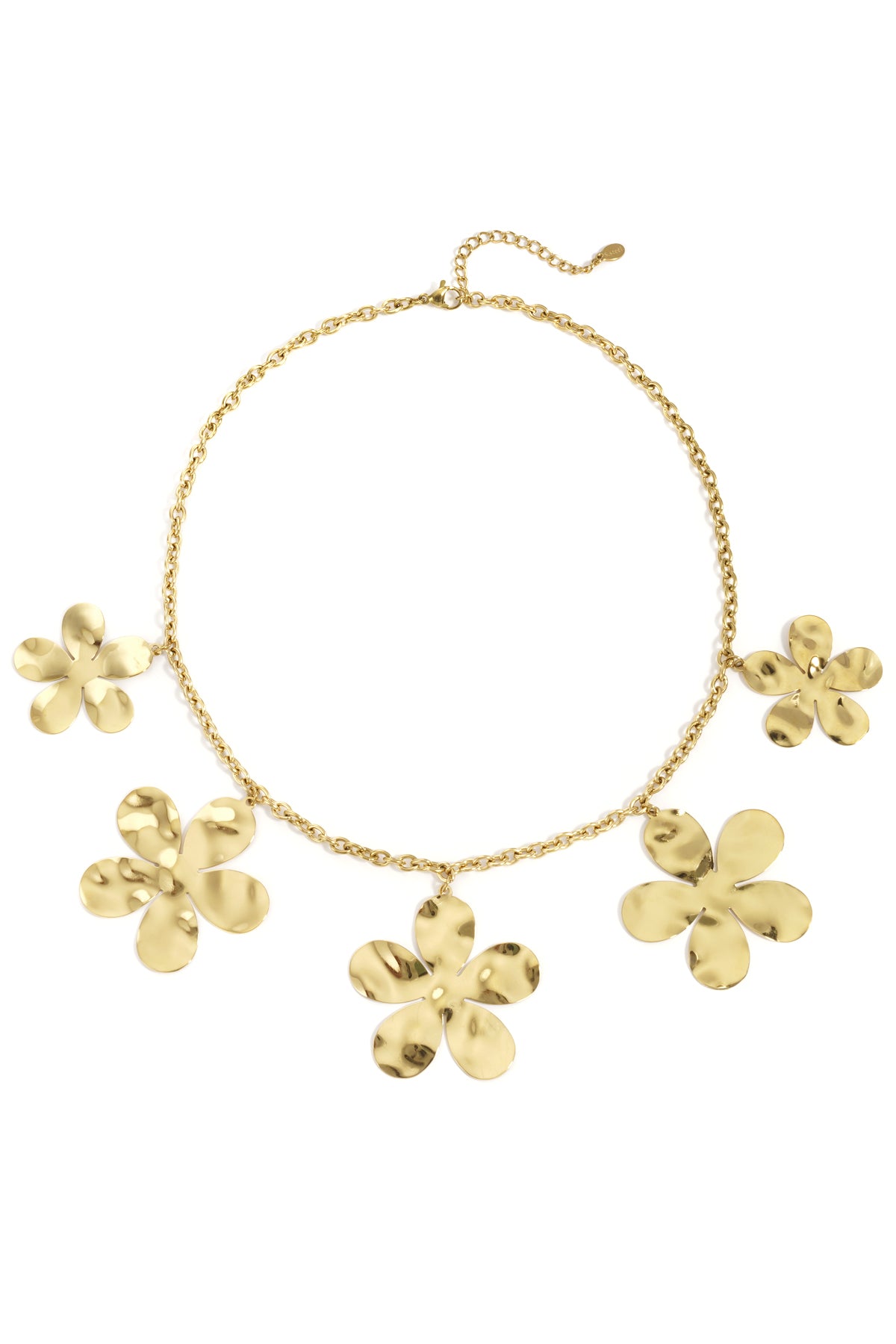 Stainless Steel Pendant necklaces Flower Casual Daily Simple Series Women's jewelry