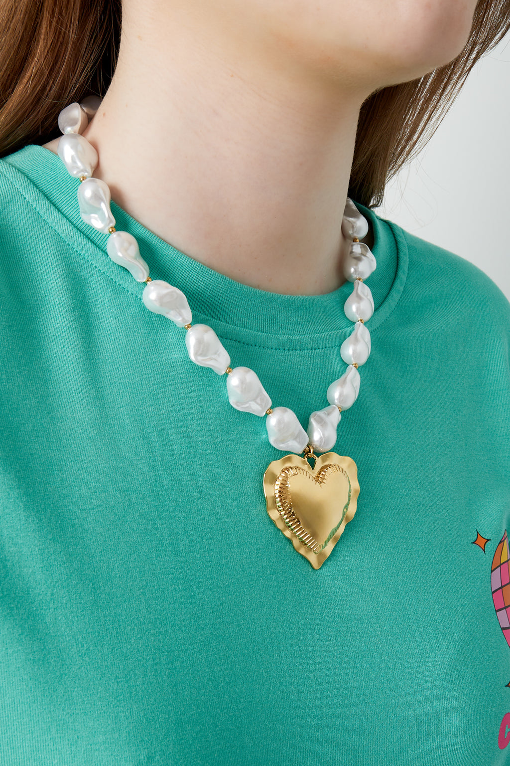 Pearl love Necklace