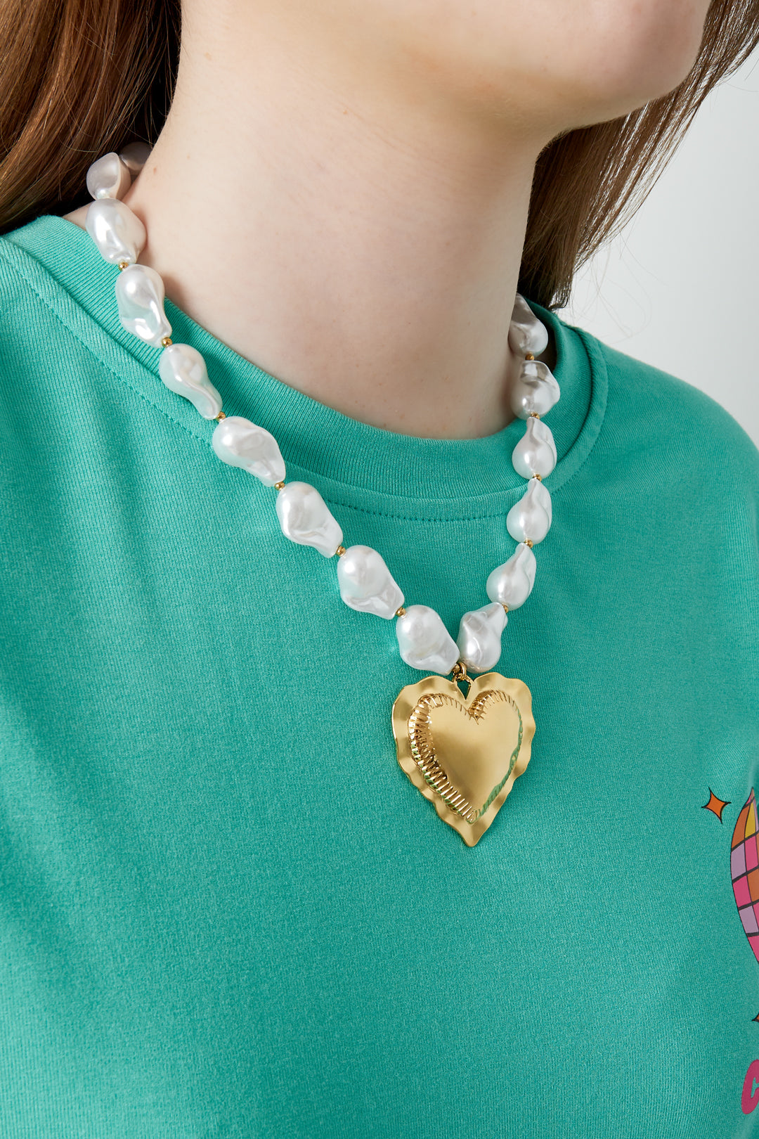Pearl love Necklace