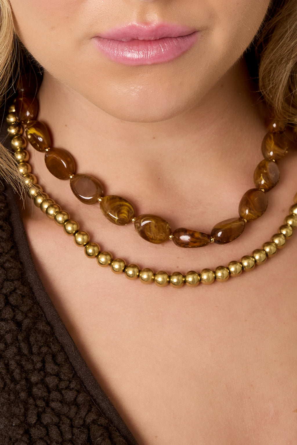 Acrylic Beaded Necklaces Beads Casual Daily Simple Series Women's jewelry