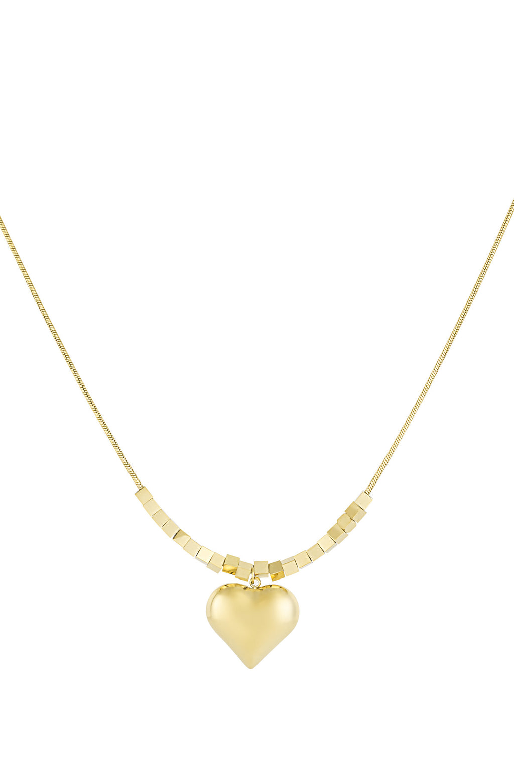 trendy heart necklace
