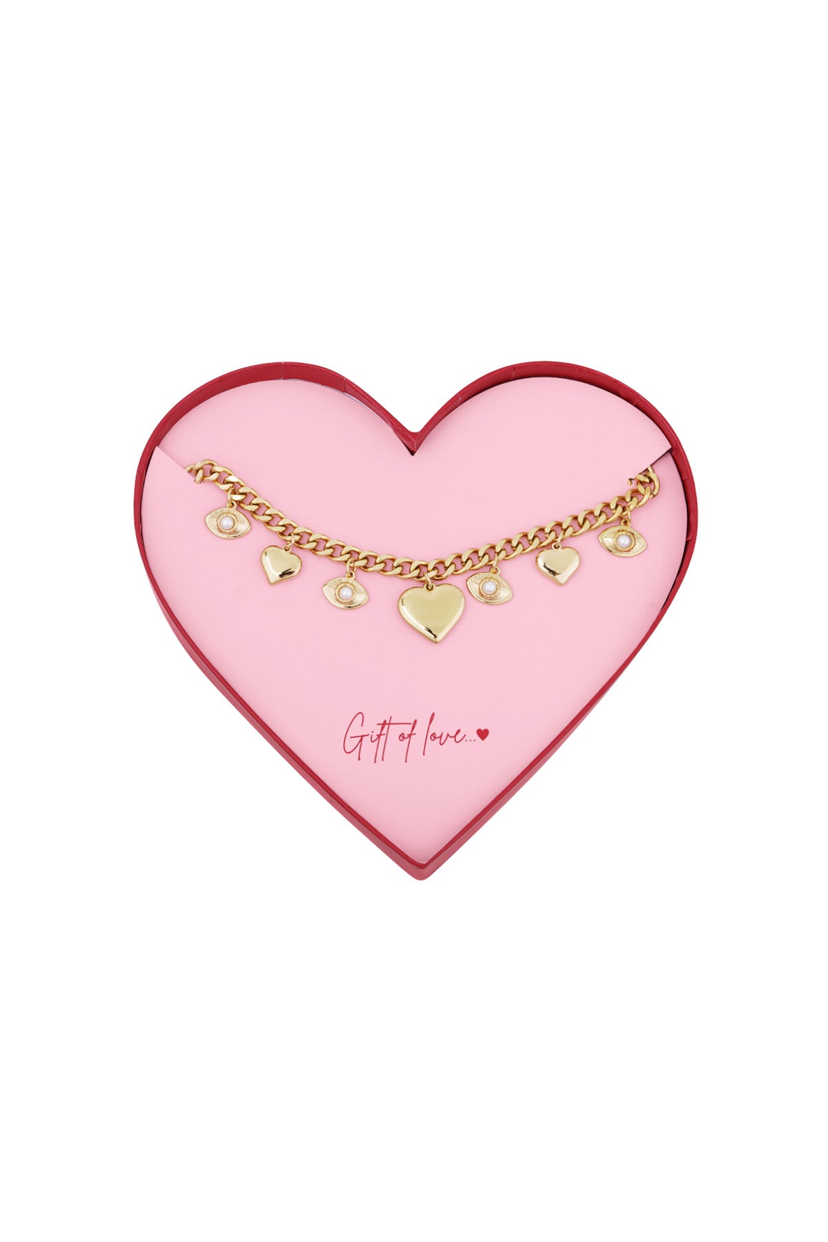 gift of love stainless steel eyes on you necklace