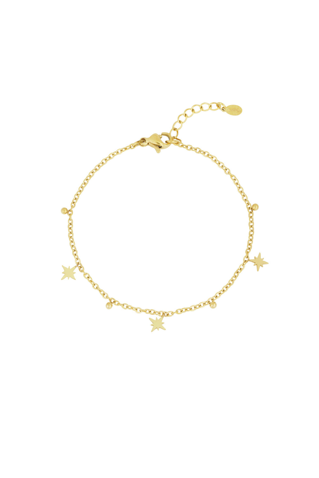 shining stars bracelet - Gold color hallmark