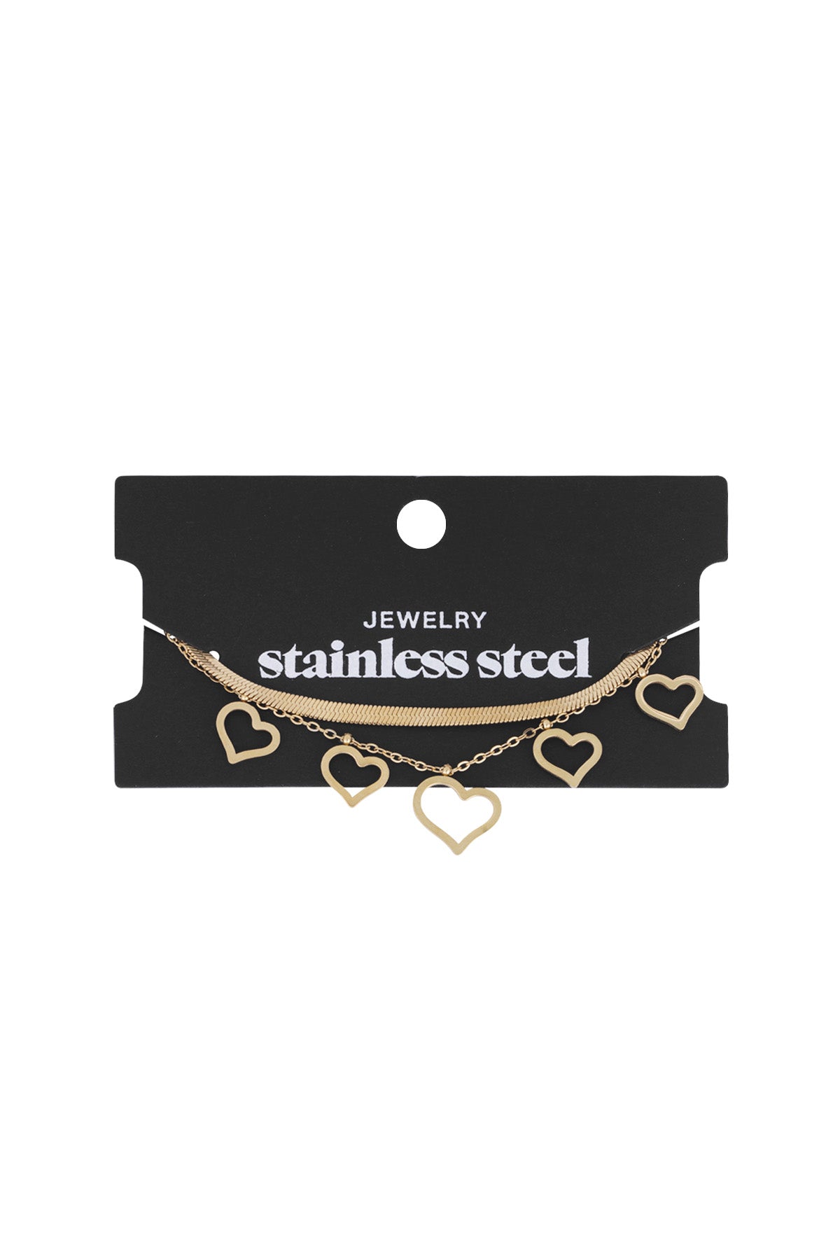 chunky heart bracelet