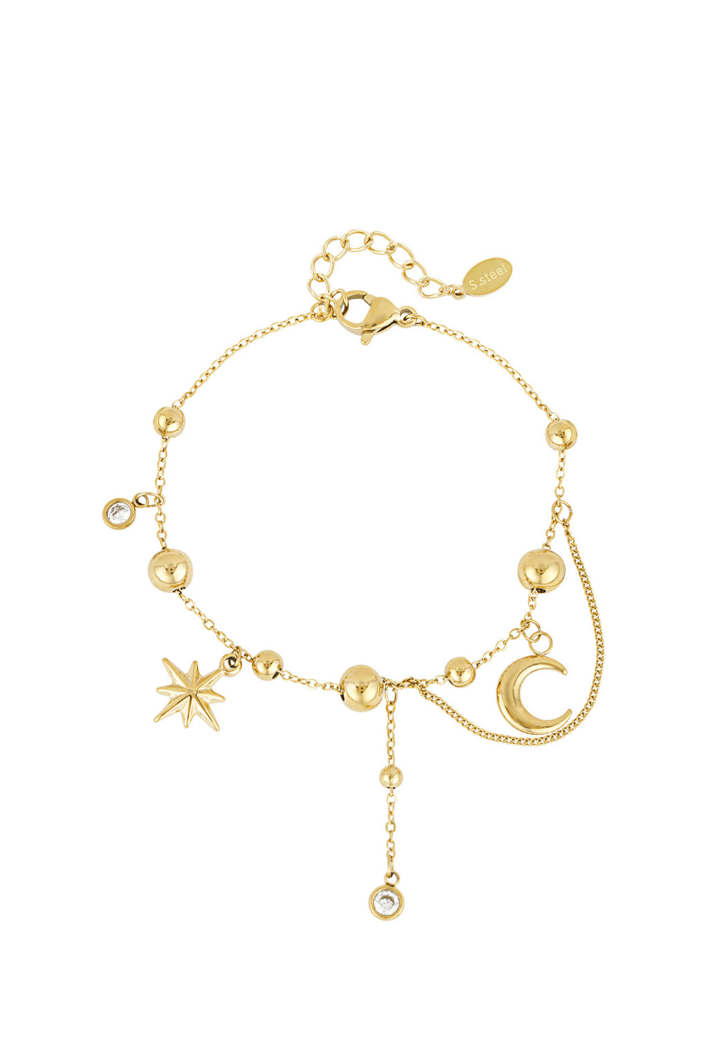 trendy moon bracelet
