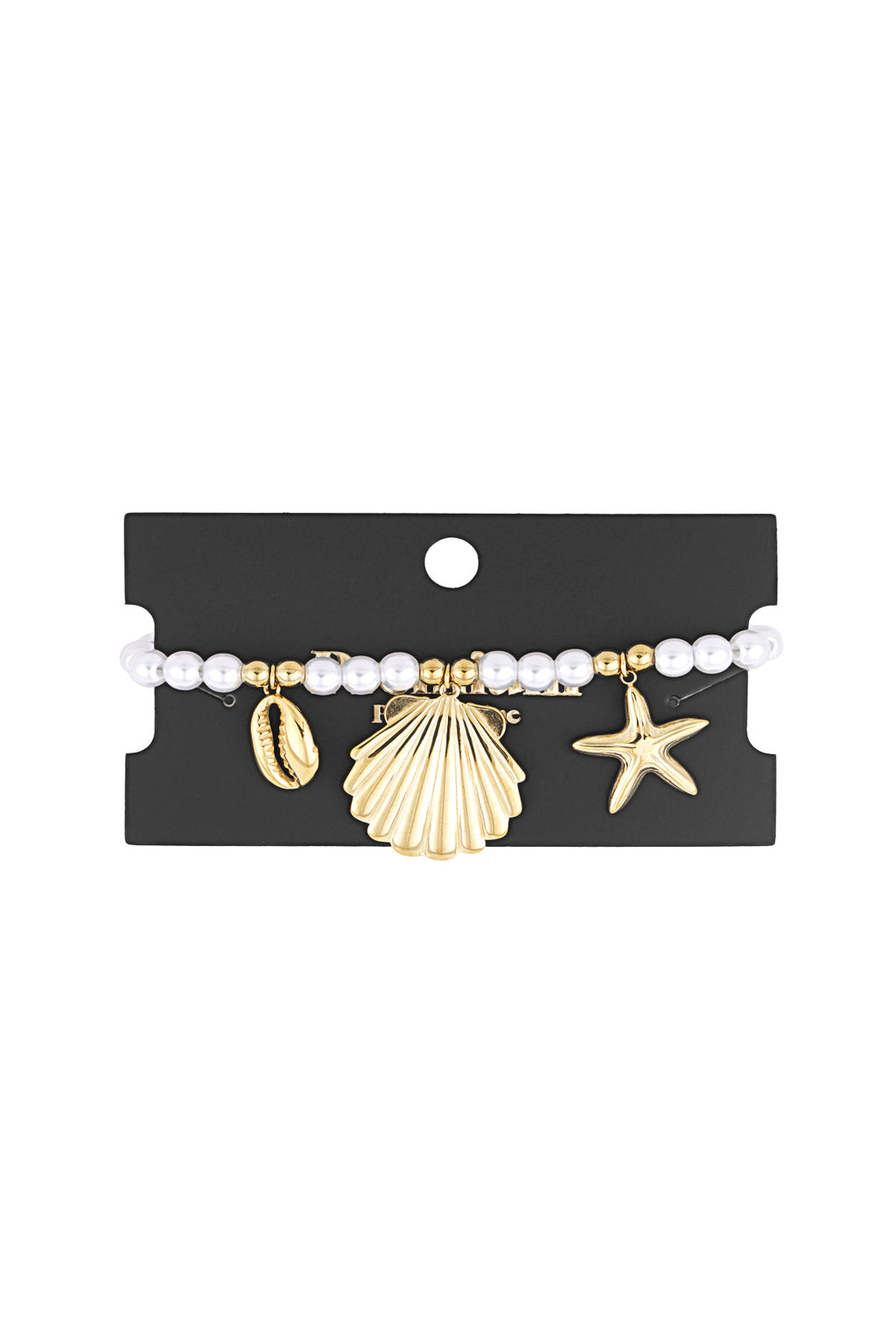 pearl bracelet with sea charms
