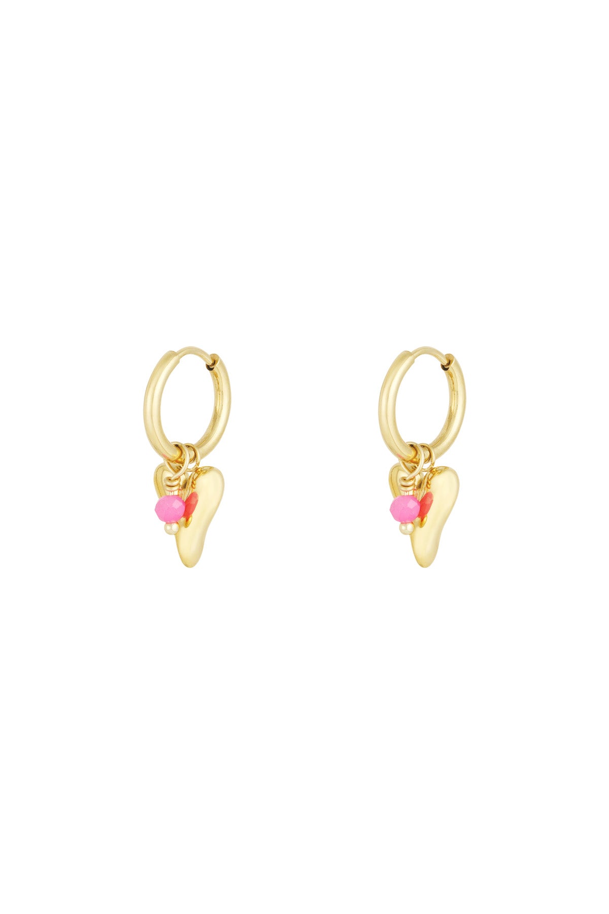 vivid heart earrings