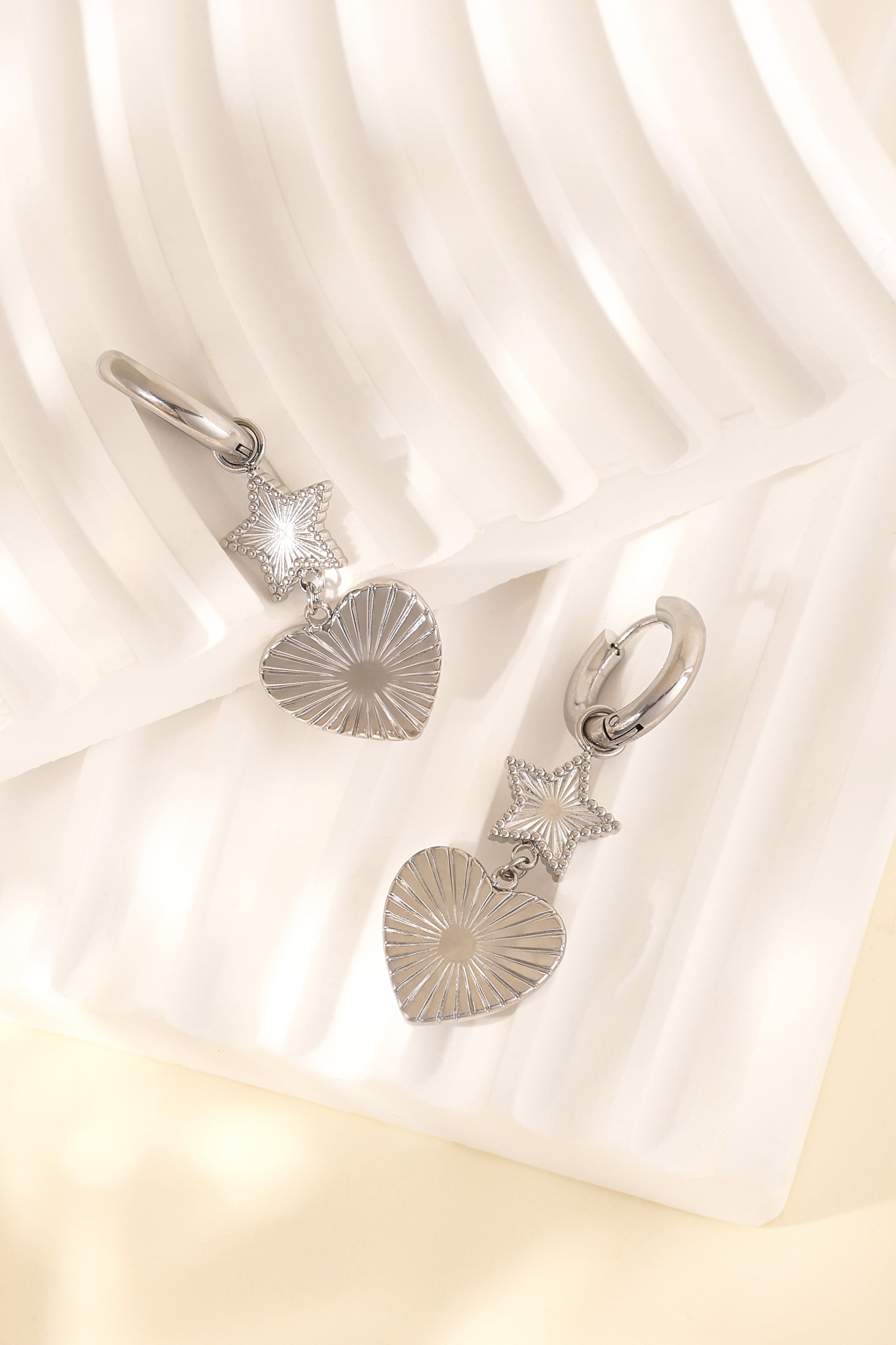 star heart earrings