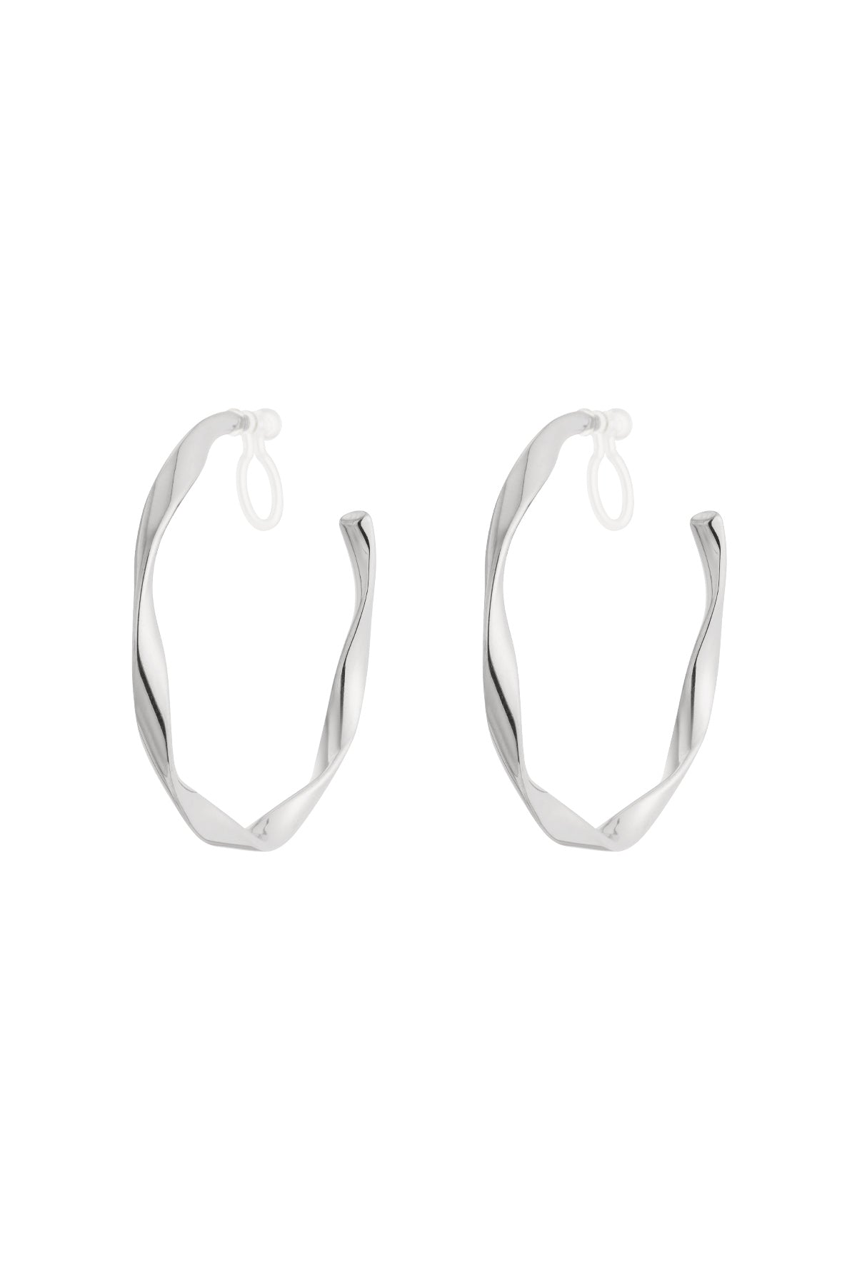 Twist Hoops Clip Earrings