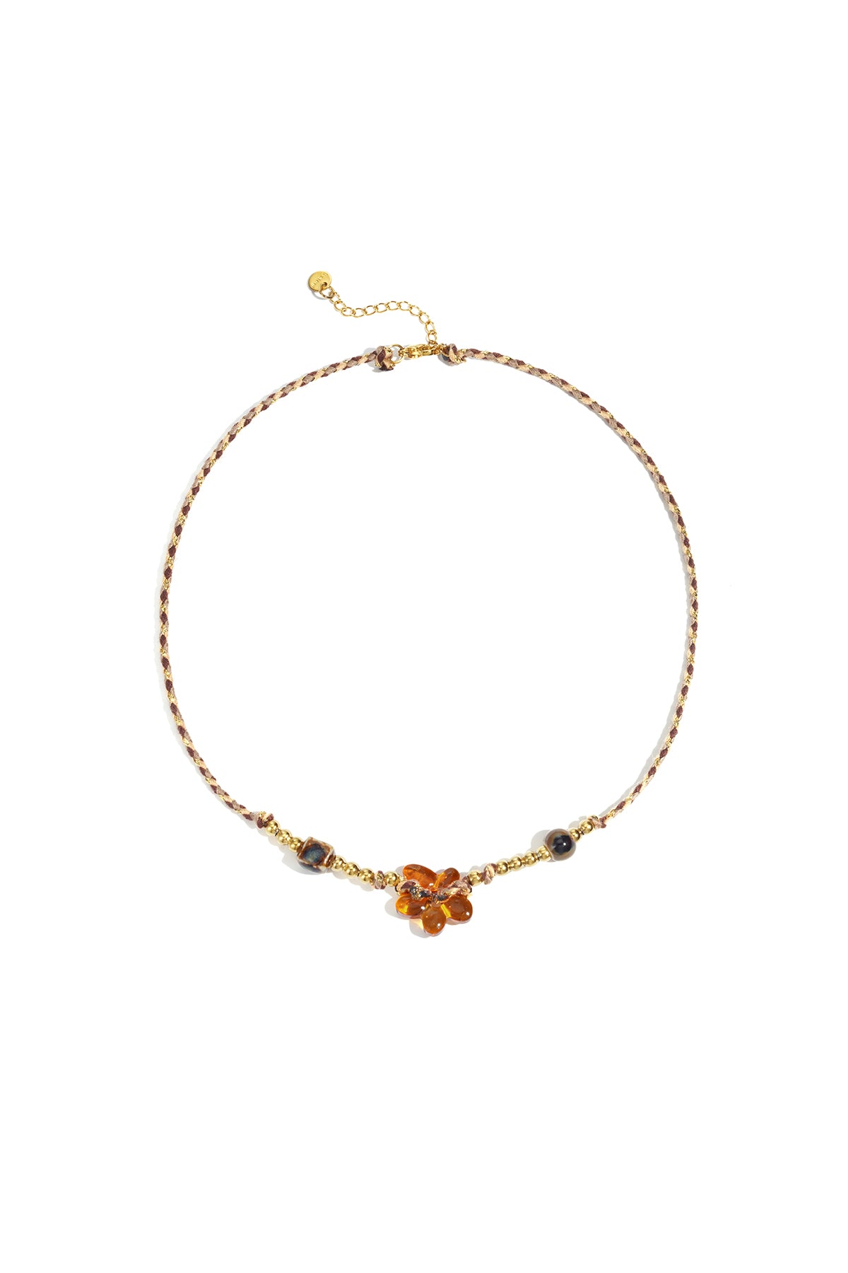 Polyester Beaded Necklaces Flower Casual Daily Simple Series Women's jewelry