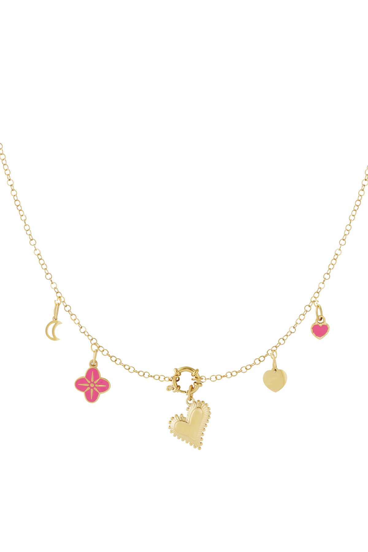 Chunky heart DIY necklace