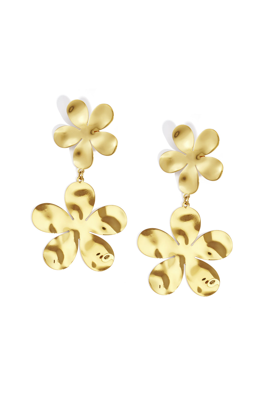 Stainless Steel Drop Earrings Flower Casual Daily Simple Series Women's jewelry