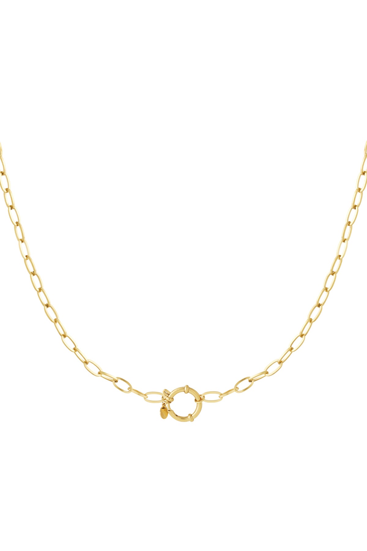 Golden knot necklace