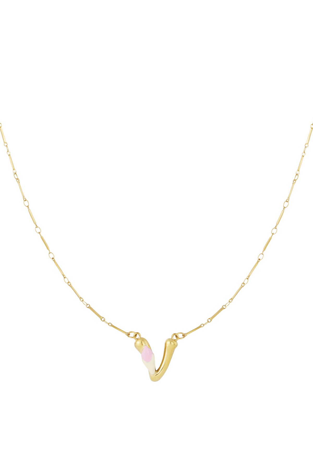 Happy Initials necklace with charms