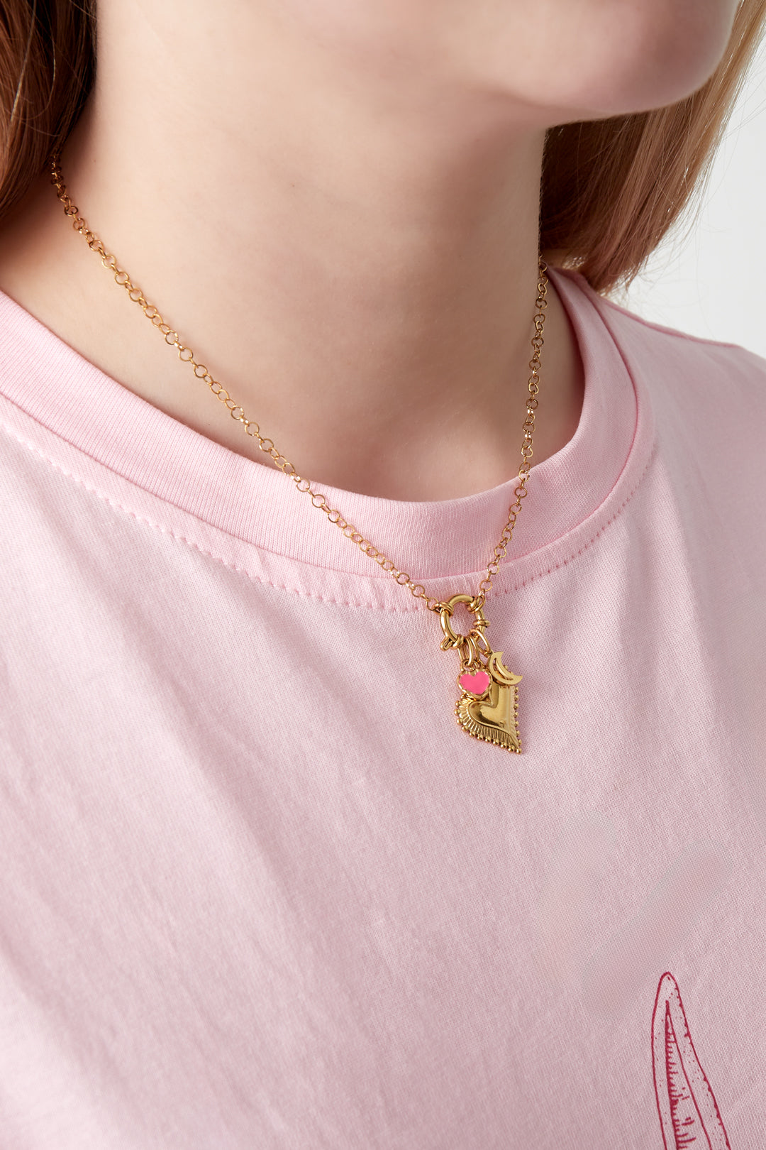 Chunky heart DIY necklace