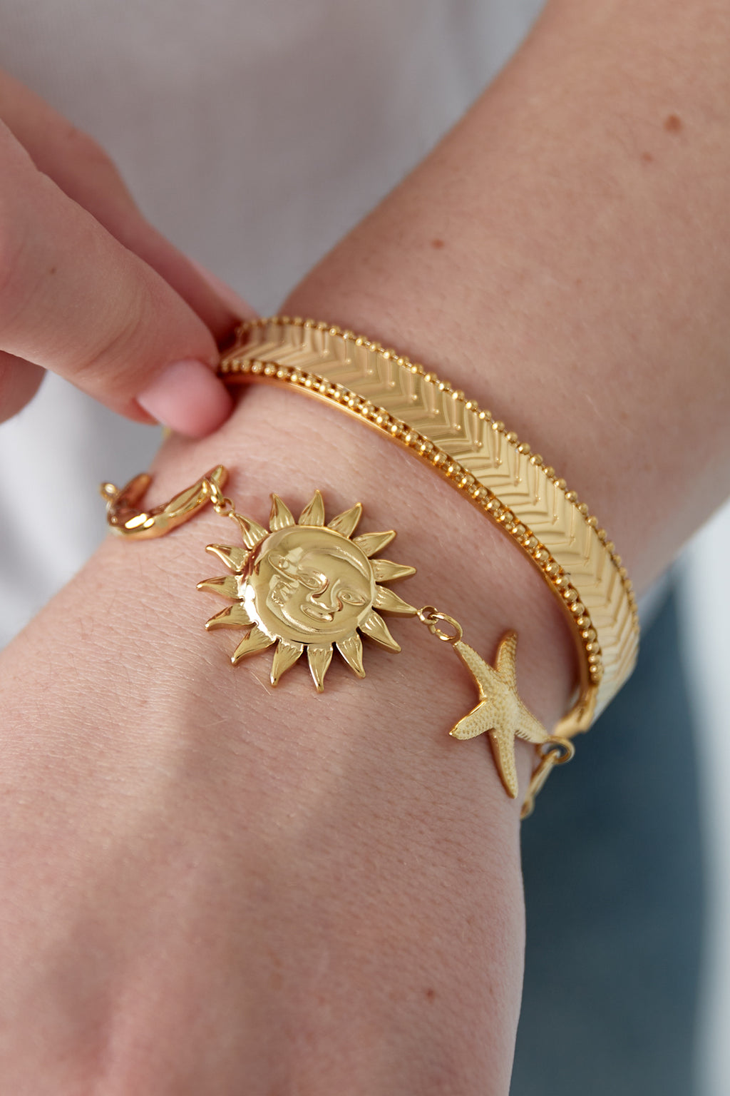 Sun Moon Star Necklace