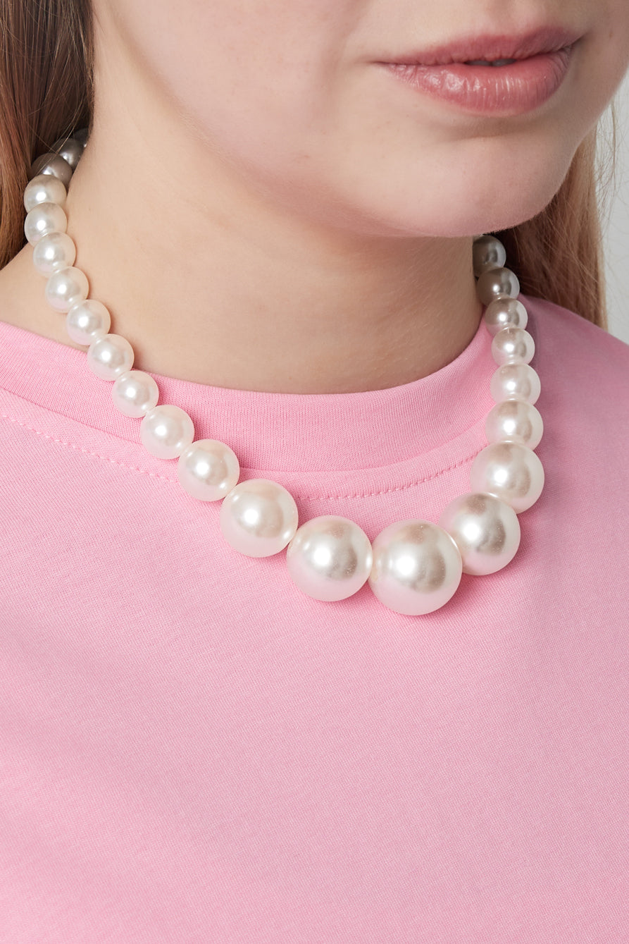 Honey pearl necklace -20mm