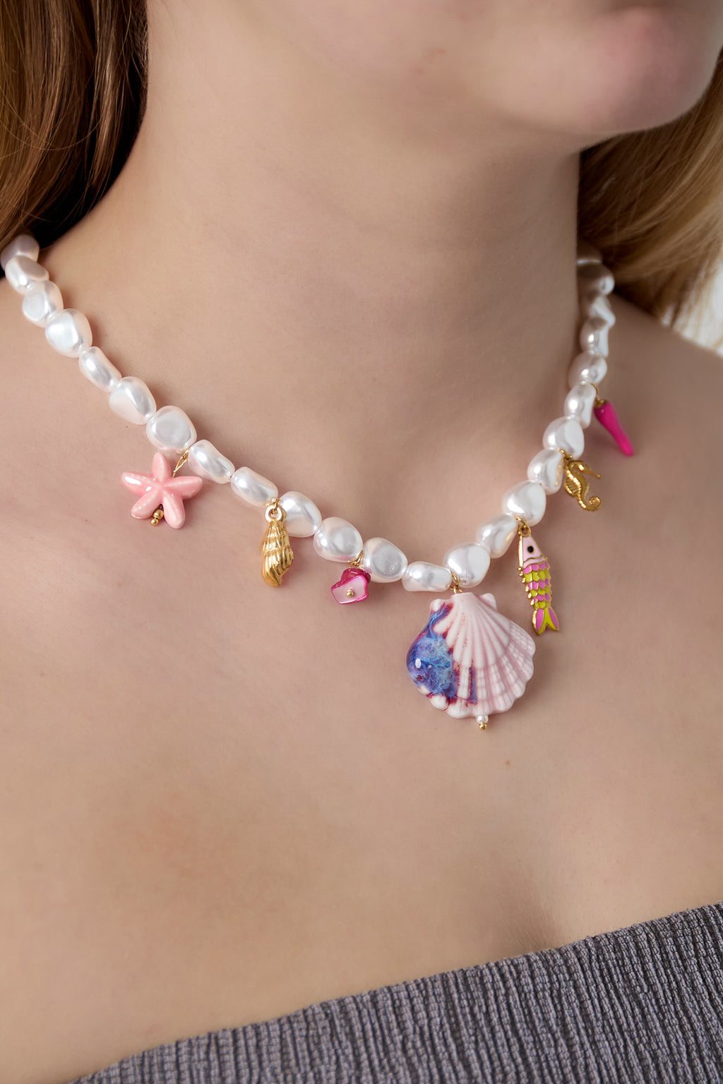 Artificial Pearl Beaded Necklaces Turtle Casual Holiday/Beach Simple Series Women's jewelry