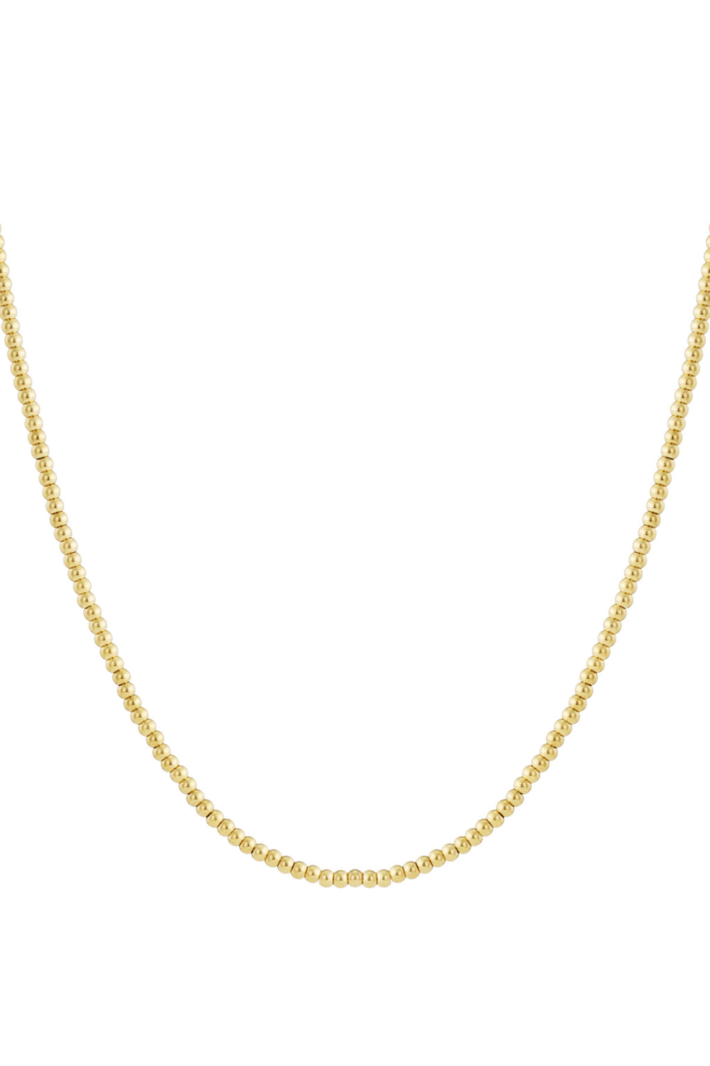 Solid bead necklace-5mm